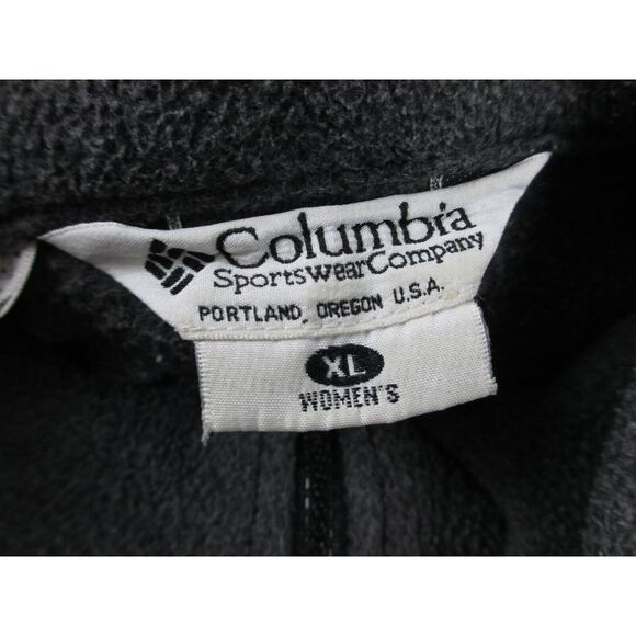 Columbia Sweater Womens Extra Large Gray Full Zip Fleece Hiking Outdoors Ladies* - Picture 10 of 10
